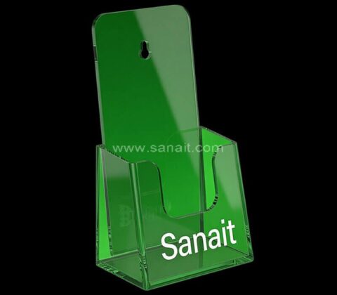 Portafolletos acrílico verde