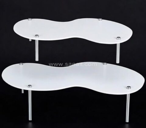 Custom White Acrylic Dessert Display Stand