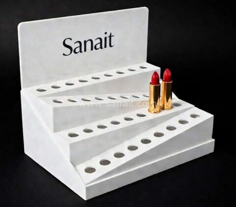 Premium White Lipstick Display Stand