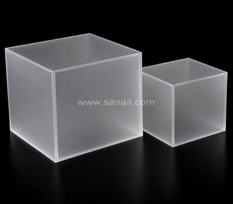 Custom Frosted Translucent Acrylic Storage Bins