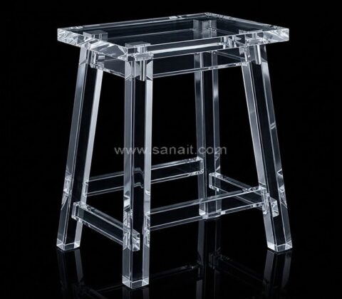 Tabouret de bar haut de gamme en acrylique transparent