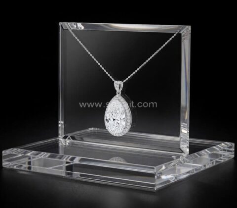 Custom Clear Acrylic Necklace Display Stand