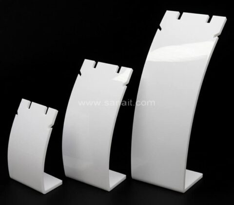 Curved L-Shaped Necklace & Pendant Holder Bust