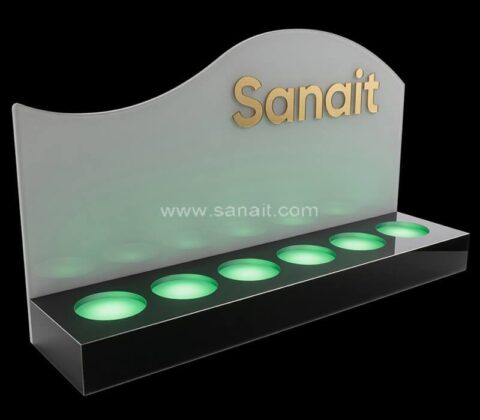 Customized Illuminated Acrylic Counter Display Rack