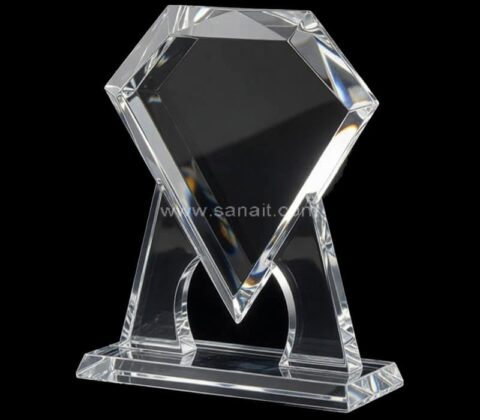 Custom Blank Diamond Shape Crystal Trophy Award