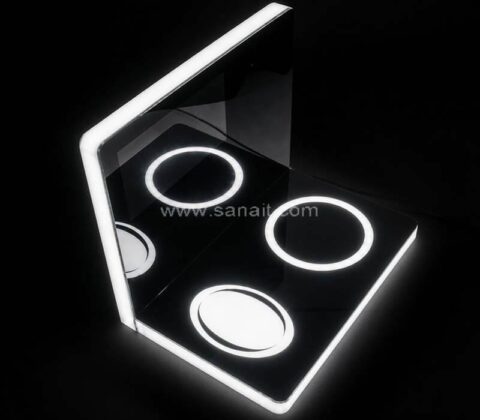 Soporte iluminado a medida para vitrina de mostrador