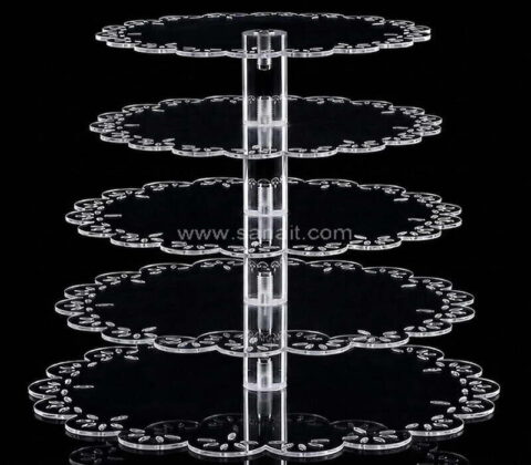 Custom Scalloped Edge Dessert Display Tower