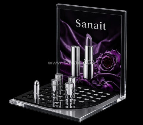 Custom Acrylic Countertop Lipstick Tester Display Stand