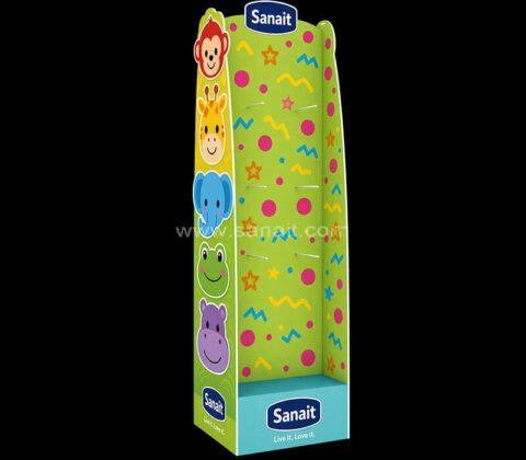 Custom Cartoon Animals Kids Products Floor Standing Stand with Hooks