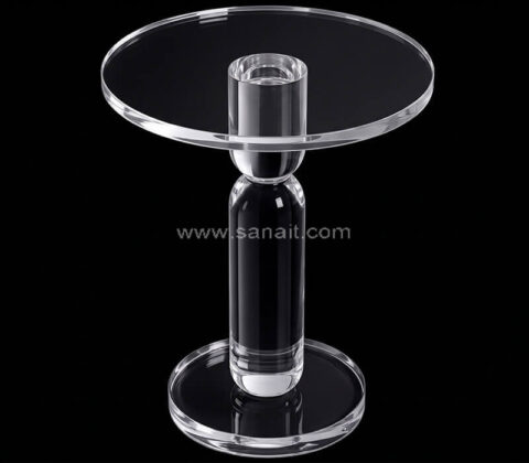 Custom Sculptural Clear Acrylic Drink Table