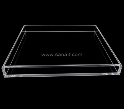 Bandeja expositora y organizadora rectangular a medida de Lucite